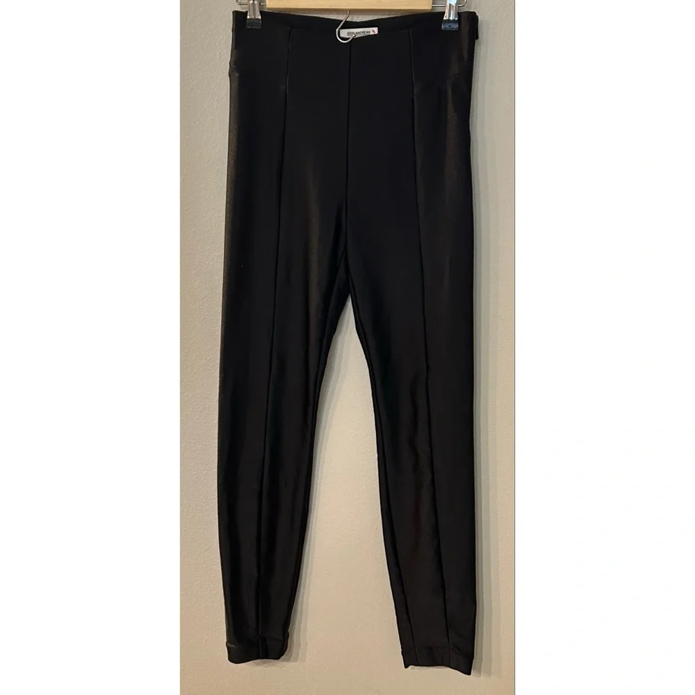 Good American The High Shine Black Leggings Skinny Cocktail Party - Picture 2 of 11